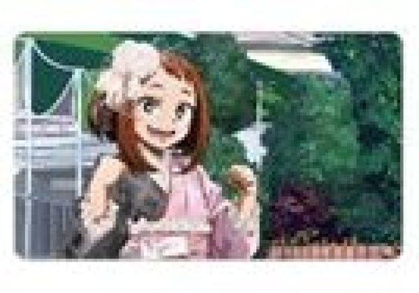 画像1: 【予約：5月5日(月)20時まで】アルマビアンカ　TVアニメ『僕のヒーローアカデミア』 描き下ろし 麗日お茶子 花やしきver. マルチデスクマット (1)