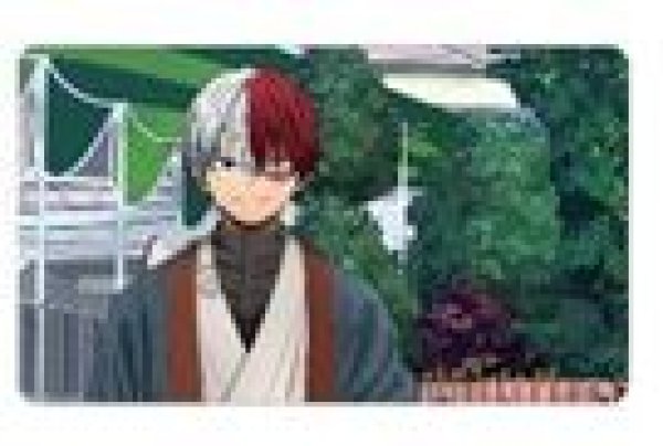 画像1: 【予約：5月5日(月)20時まで】アルマビアンカ　TVアニメ『僕のヒーローアカデミア』 描き下ろし 轟焦凍 花やしきver. マルチデスクマット (1)