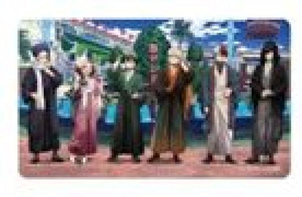 画像1: 【予約：5月5日(月)20時まで】アルマビアンカ　TVアニメ『僕のヒーローアカデミア』 描き下ろし 集合 花やしきver. マルチデスクマット (1)