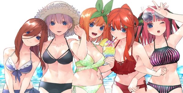 画像1: 【予約：5月7日(水)20時まで】五等分の花嫁 カードゲーム　ブースターパック  vol.4　偶然のない夏休み　ボックス (1)