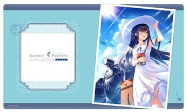 画像1: 【予約：5月10日(土)20時まで】カーテン魂／(株)キース　Summer Pockets REFLECTION BLUE　ラバーマット（久島鴎／ワンピース）【再版】 (1)
