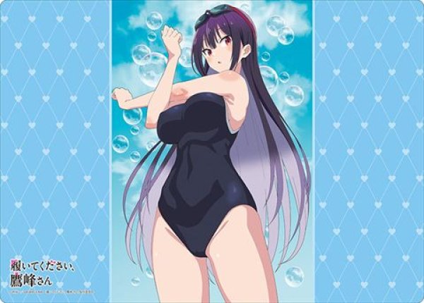 画像1: 【予約：5月13日(火)20時まで】ブシロード ラバーマットコレクション V2 Vol.1736　TVアニメ「履いてください、鷹峰さん」『鷹峰高嶺』水着ver. (1)