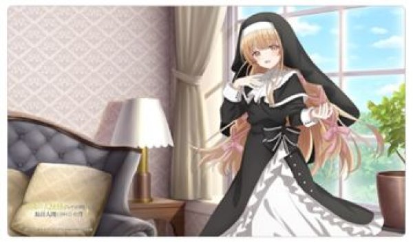 画像1: 【予約：5月27日(火)20時まで】カーテン魂／(株)キース　お隣の天使様にいつの間にか駄目人間にされていた件　描き下ろしラバーマット（椎名真昼／シスター） (1)