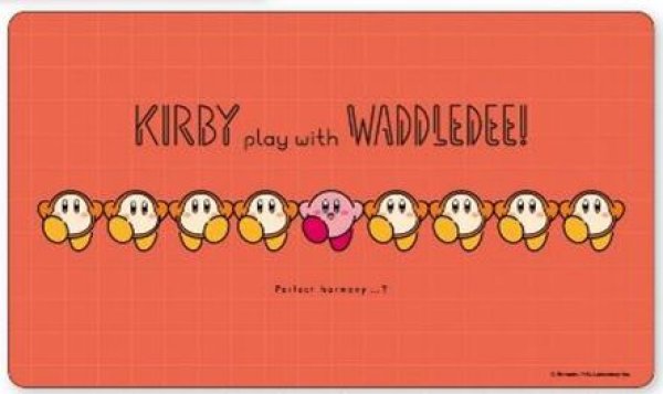 画像1: 【予約：7月8日(火)20時まで】エンスカイ　カービィ play with ワドルディ キャラクターラバーマット いきぴったり？ (ENR-088) (1)