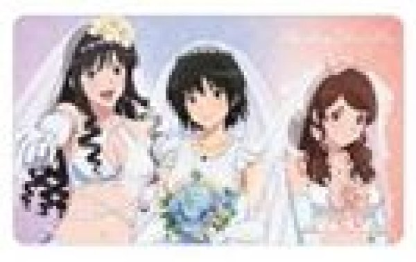 画像1: 【予約：8月3日(日)20時まで】アルマビアンカ　アマガミSS＋plus 描き下ろし 中多紗江&七咲 逢&森島はるか ウェディング水着ver. マルチデスクマット (1)