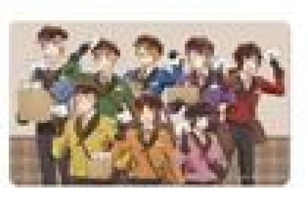 画像1: 【予約：8月24日(日)20時まで】アルマビアンカ　アニメ「ヘタリア World★Stars」 描き下ろし 集合 郵便屋ver. マルチデスクマット (1)