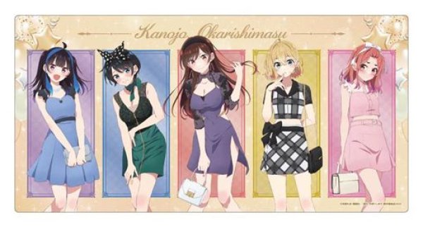 画像1: 【予約：8月30日(土)20時まで】(株)キャラバン　彼女、お借りします 描き下ろしプレイマット (1)