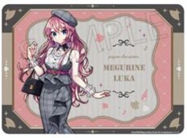 画像1: 【予約：9月6日(土)20時まで】(株)クラックス　初音ミク　ラバーマット　巡音ルカ　レトロ☆神戸2025 (1)