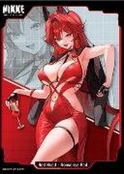 画像1: 【予約：9月16日(火)20時まで】ムービック　きゃらスリーブコレクション　マットシリーズ　勝利の女神:NIKKE　 「レッドフード - ナンセンスレッド」(No.MT2186) (1)