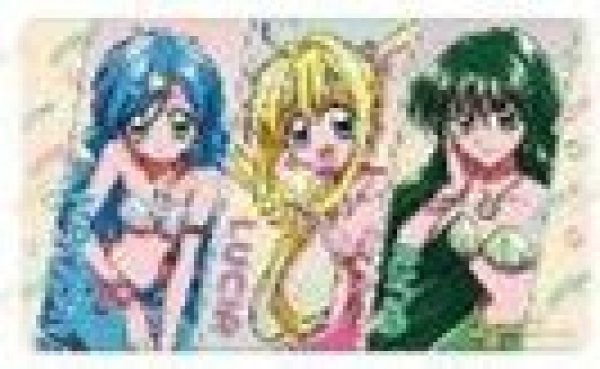 画像1: 【予約：9月21日(日)20時まで】アルマビアンカ　アニメ「ぴちぴちピッチ」 集合 マルチデスクマット ver.A (1)