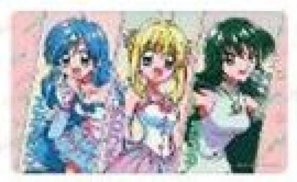 画像1: 【予約：9月21日(日)20時まで】アルマビアンカ　アニメ「ぴちぴちピッチ」 集合 マルチデスクマット ver.B (1)