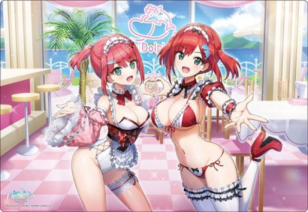 画像1: 【予約：9月23日(火)20時まで】ブシロード ラバーマットコレクション V2 Vol.1832　ドルフィンウェーブ『入華&小針』メイド姉妹のお給仕タイム！ver. (1)