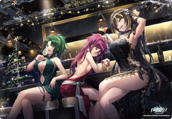 画像1: 【予約：9月23日(火)20時まで】ブシロード ラバーマットコレクション V2 Vol.1834　ドルフィンウェーブ『杏里&夕離&アマデア』オトナなクリスマスナイトver. (1)