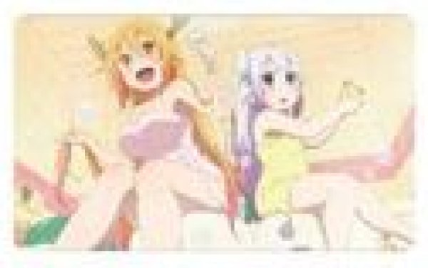 画像1: 【予約：10月4日(土)20時まで】アルマビアンカ　TVアニメ「小林さんちのメイドラゴン」シリーズ トール&カンナ マルチデスクマット (1)