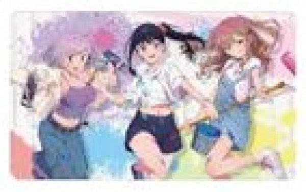 画像1: 【予約：10月25日(土)20時まで】アルマビアンカ　グリッドマン ユニバース 描き下ろし 集合 ペインタースタイルver. マルチデスクマット (1)