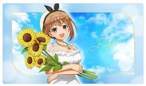 画像1: 【予約：10月25日(土)20時まで】カーテン魂／(株)キース　ライザのアトリエ　描き下ろしラバーマット（ライザ／白ワンピース） (1)