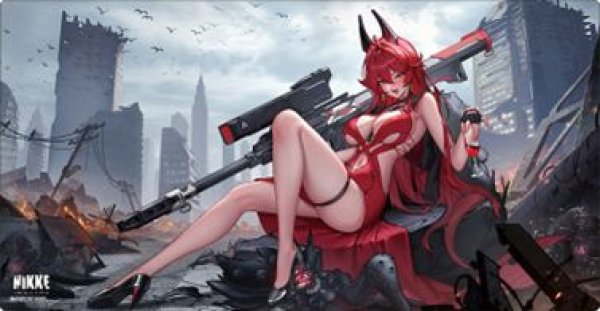 画像1: 【予約：10月29日(水)20時まで】ブシロード ラバーマットコレクション V2 Vol.1867　勝利の女神：NIKKE「ナンセンスレッド」 (1)