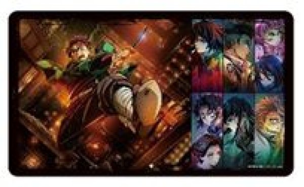 画像1: 【予約：11月2日(日)20時まで】アルマビアンカ　アニメ「鬼滅の刃」 ティザービジュアル マルチデスクマット (1)