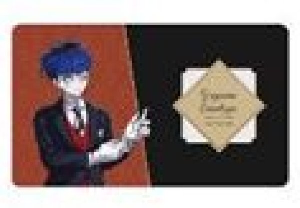 画像1: 【予約：11月8日(土)20時まで】アルマビアンカ　HUNDRED LINE -最終防衛学園- 描き下ろし 面影歪 執事ver. マルチデスクマット (1)