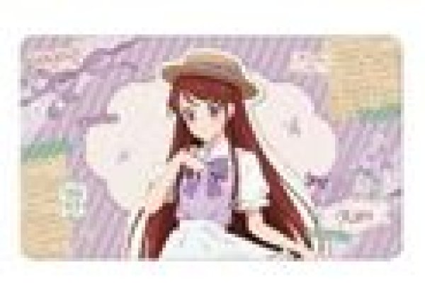 画像1: 【予約：12月1日(月)20時まで】アルマビアンカ　アイカツ！ 10th STORY 〜未来へのSTARWAY〜 描き下ろし 紫吹 蘭 カントリーワンピースver. マルチデスクマット (1)