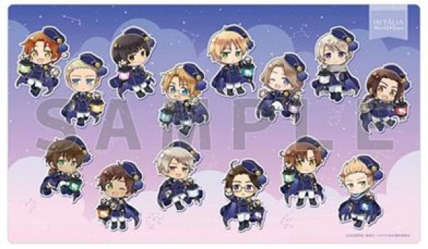 画像1: 【予約：12月9日(火)20時まで】Parflette-パルフレット-／(株)キース　ヘタリア World★Stars　ラバーマット（星空コーデ） (1)