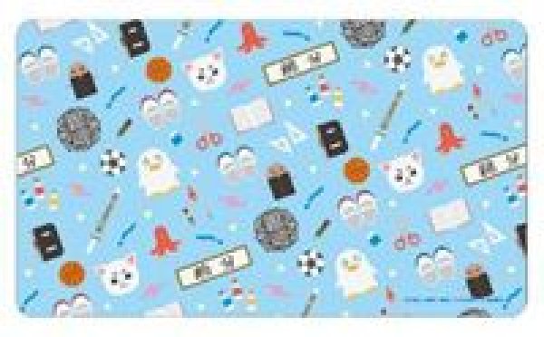 画像1: 【予約：12月24日(水)20時まで】アルマビアンカ　3年Z組銀八先生 モチーフ柄 マルチデスクマット (1)