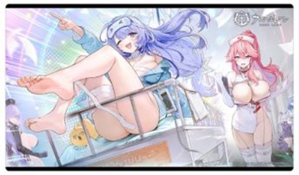 画像1: 【予約：12月24日(水)20時まで】カーテン魂／(株)キース　アズールレーン　ラバーマット（モガドール＆サンタフェ＆フランクリン＆ ミラー＆ヴォロシーロフ） (1)