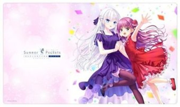 画像1: 【予約：1月4日(日)20時まで】カーテン魂／(株)キース　Summer Pockets REFLECTION BLUE　ラバーマット（鳴瀬しろは&加藤うみ／SP5th ver.）【再販】 (1)