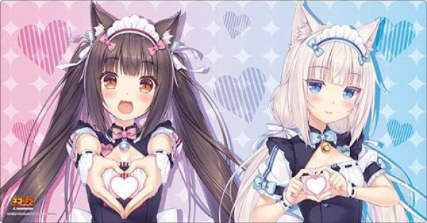 画像1: 【予約：1月13日(火)20時まで】ブシロード ラバーマットコレクション V2 Vol.1965　ネコぱら ラブプロジェクト『ショコラ＆バニラ』C (1)