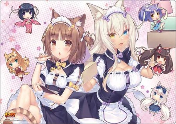 画像1: 【予約：1月13日(火)20時まで】ブシロード ラバーマットコレクション V2 Vol.1966　ネコぱら ラブプロジェクト『アズキ＆ココナツ』 (1)