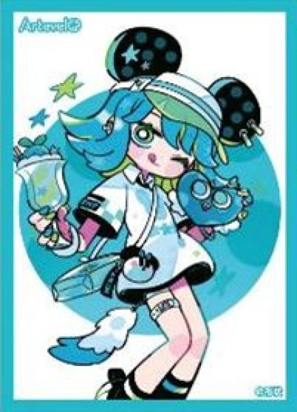 画像1: 【予約：1月13日(火)20時まで】ムービック　Arteveloカードスリーブ　形状　「チョコミント」（art-009） (1)