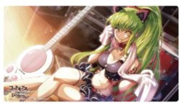 画像1: 【予約：1月20日(火)20時まで】株式会社 ツキナギ　ラバーデスクマットコレクション　コードギアス 反逆のルルーシュ ロストストーリーズ　C.C.(ミステリアス・ギター) (1)