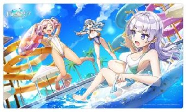 画像1: 【予約：2月10日(火)20時まで】カーテン魂／(株)キース　ドルフィンウェーブ　ラバーマット（エネルギッシュな夏休み） (1)