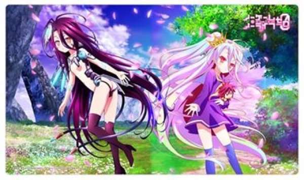 画像1: 【予約：2月10日(火)20時まで】カーテン魂／(株)キース　ノーゲーム・ノーライフ ゼロ　ラバーマット（白＆シュヴィ 2） (1)