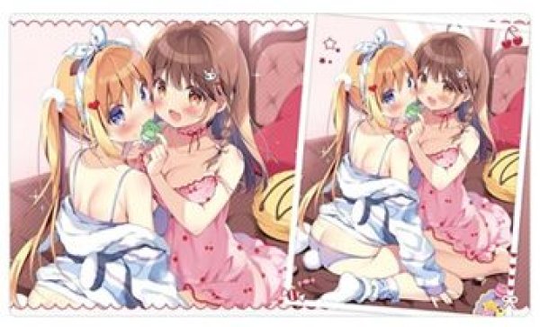 画像1: 【予約：2月10日(火)20時まで】カーテン魂／(株)キース　ぱん先生　ラバーマット（晴夏＆ここあ） (1)