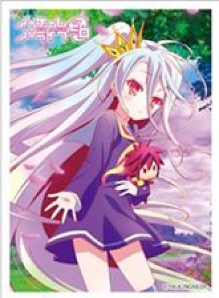 画像1: 【予約：2月10日(火)20時まで】カーテン魂／(株)キース　ノーゲーム・ノーライフ ゼロ　スリーブ（白） (1)