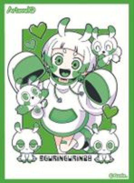 画像1: 【予約：2月10日(火)20時まで】ムービック　Arteveloカードスリーブ　Gurin.　「Neon green monster」（art-014） (1)