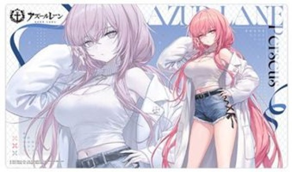 画像1: 【予約：2月22日(日)20時まで】カーテン魂／(株)キース　アズールレーン　描き下ろしラバーマット（パーシュース／冬デート） (1)