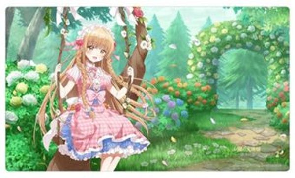 画像1: 【予約：2月24日(火)20時まで】カーテン魂／(株)キース　お隣の天使様にいつの間にか駄目人間にされていた件　描き下ろしラバーマット（椎名真昼／ブランコ） (1)