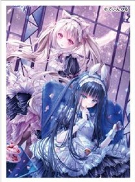 画像1: 【予約：2月24日(火)20時まで】カーテン魂／(株)キース　てぃんくる先生　カードスリーブ（La caffetteria Coniglietto） (1)