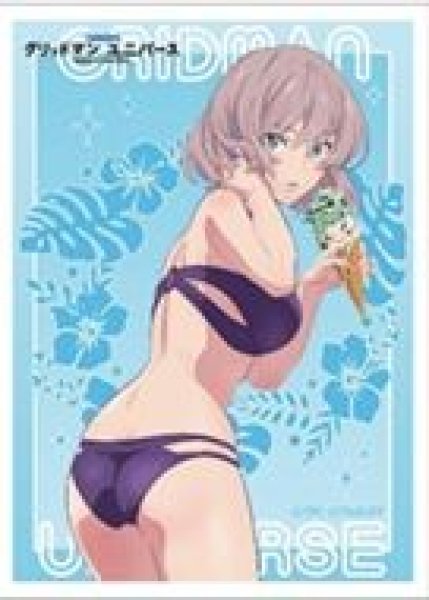 画像1: 【予約：2月24日(火)20時まで】カーテン魂／(株)キース　グリッドマン ユニバース　描き下ろしスリーブ（ムジナ／水着） (1)