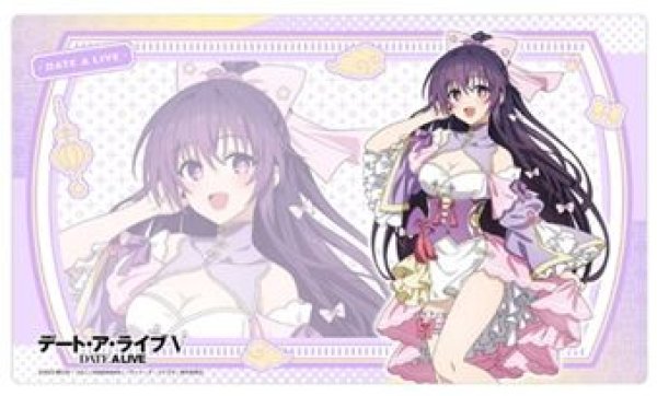 画像1: 【予約：3月10日(火)20時まで】カーテン魂／(株)キース　デート・ア・ライブV　描き下ろしラバーマット（夜刀神十香／パステルチャイナ） (1)