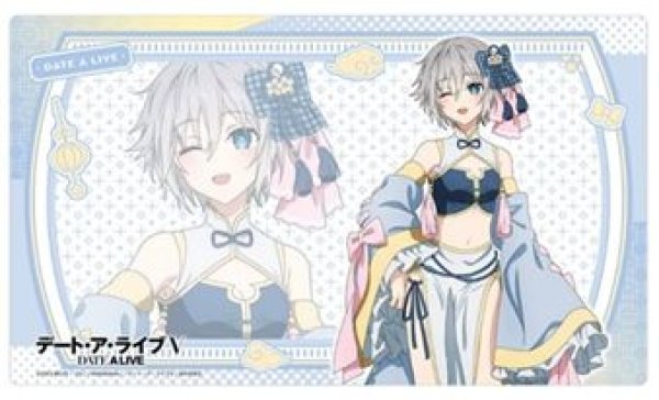 画像1: 【予約：3月10日(火)20時まで】カーテン魂／(株)キース　デート・ア・ライブV　描き下ろしラバーマット（本条二亜／パステルチャイナ） (1)