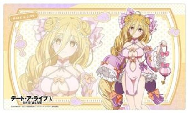 画像1: 【予約：3月10日(火)20時まで】カーテン魂／(株)キース　デート・ア・ライブV　描き下ろしラバーマット（星宮六喰／パステルチャイナ） (1)