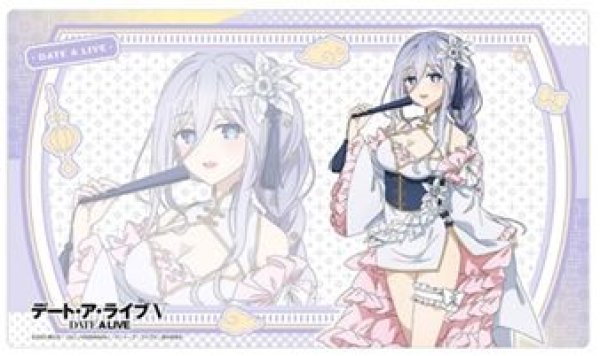 画像1: 【予約：3月10日(火)20時まで】カーテン魂／(株)キース　デート・ア・ライブV　描き下ろしラバーマット（崇宮澪／パステルチャイナ） (1)