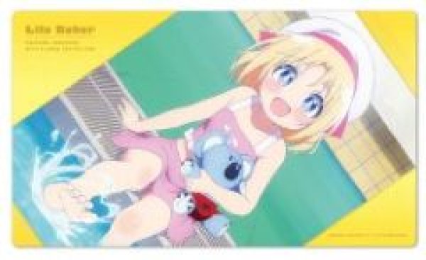 画像1: 【予約：3月17日(火)20時まで】ムービック　ゲーセン少女と異文化交流　キャラクターラバーマット リリー・ベイカー 水着ver. (1)