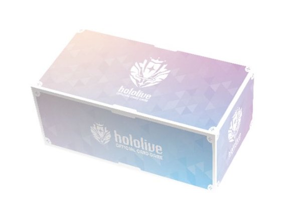 画像1: 【予約：3月18日(水)20時まで】hololive OFFICIAL CARD GAME  オフィシャルホロカストレージボックス　ブランドロゴ（White） (1)