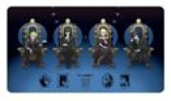 画像1: 【予約：3月22日(日)20時まで】アルマビアンカ　ダンガンロンパシリーズ およさんイラスト 集合 C 玉座ver. マルチデスクマット (1)