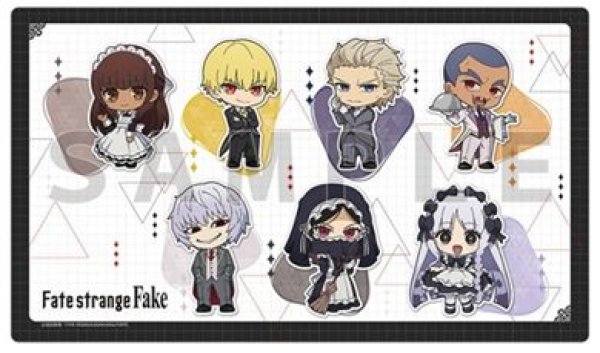 画像1: 【予約：3月22日(日)20時まで】カーテン魂／(株)キース　Fate/strange Fake　ラバーマット(執事＆メイド) (1)