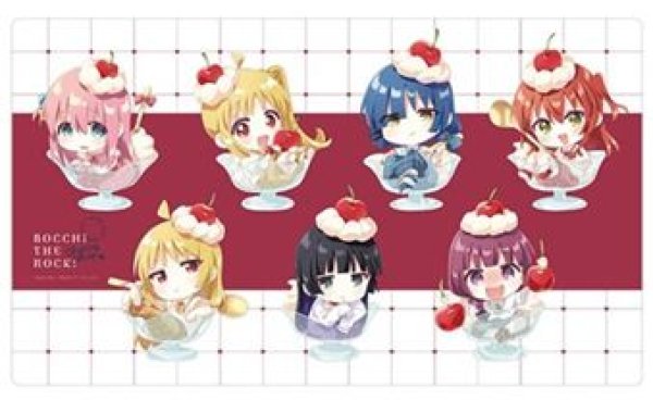 画像1: 【予約：3月24日(火)20時まで】カーテン魂／(株)キース　ぼっち・ざ・ろっく！　ラバーマット（さくらんぼほいっぷA／イラスト なもり） (1)